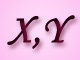 x,y bet�